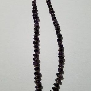 Sterling Silver Amythest Necklace. Sterling beads